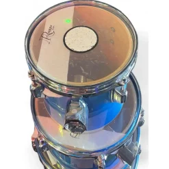 Used 1981 Rogers 9 Piece STUDIO TEN Metallic Blue Drum Kit