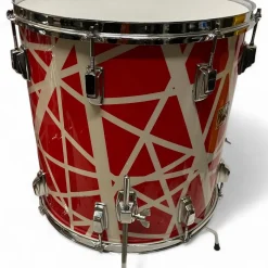 Used 1984 TAMA 4 piece SWINGSTAR VAN HALEN WRAP RED AND WHITE Drum Kit