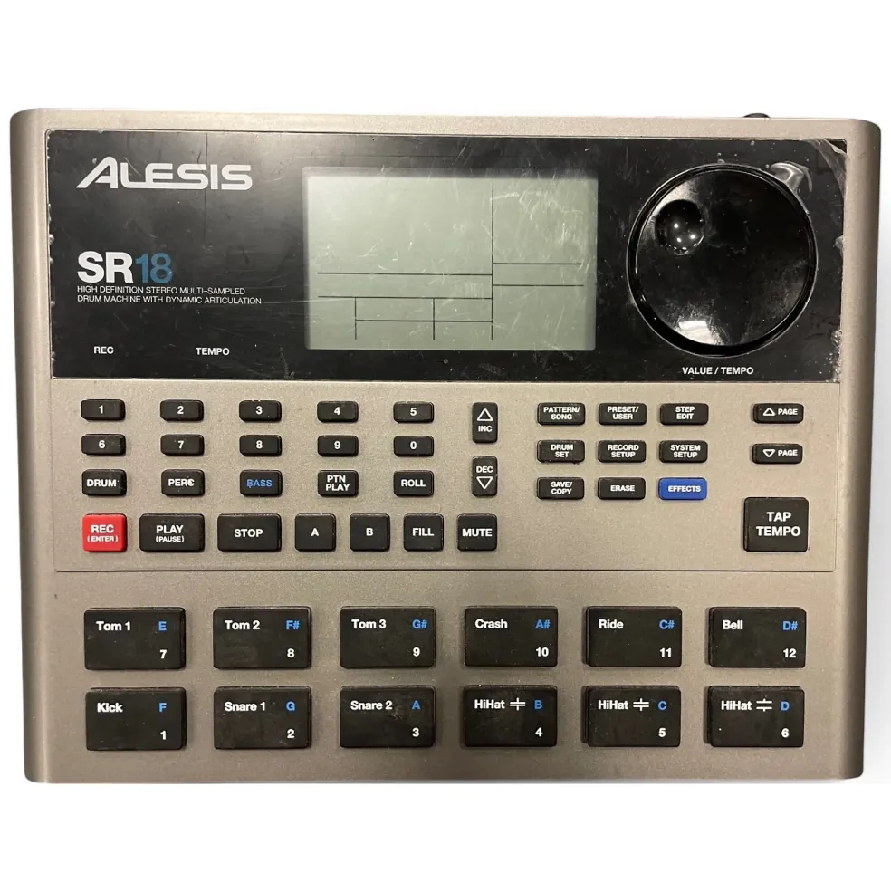 Used Alesis SR18 Drum Machine