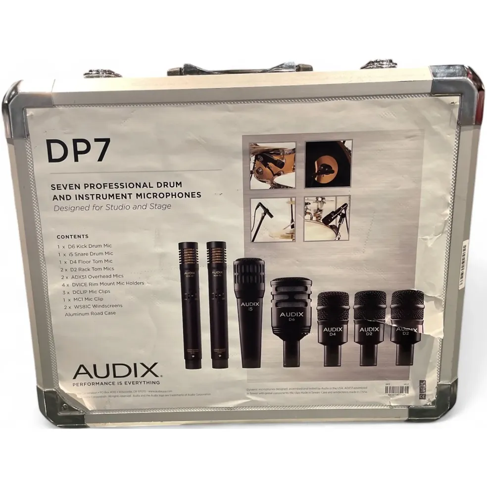 Used Audix DP7 Percussion Microphone Pack
