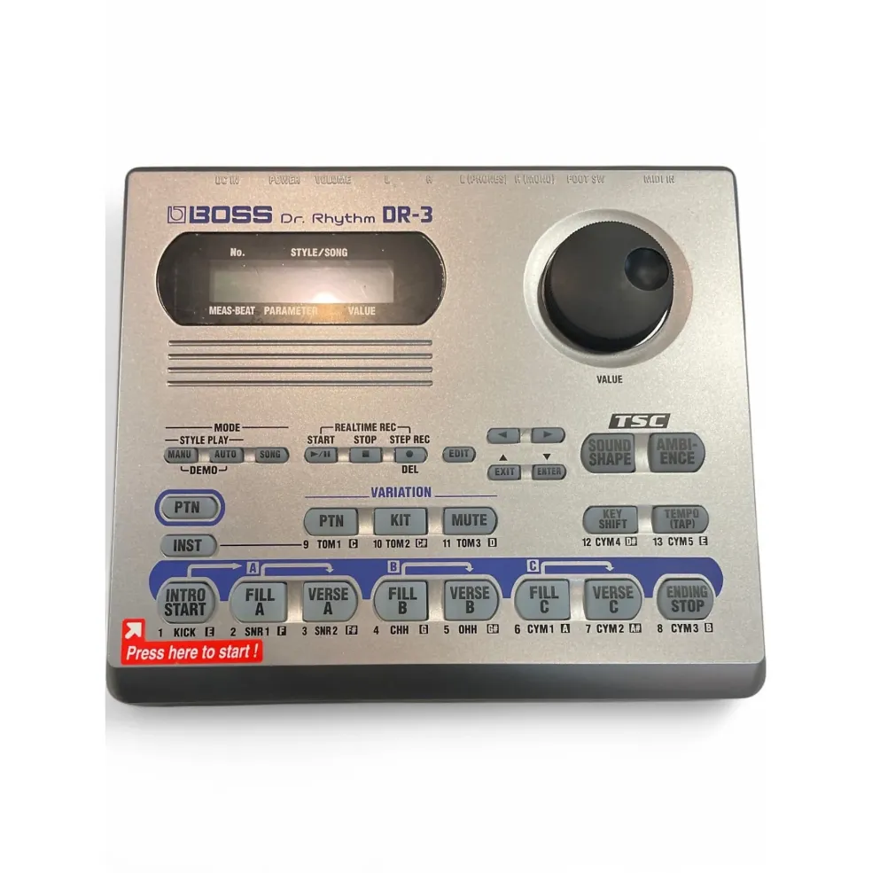 Used BOSS DR3 Dr Rhythm Drum Machine