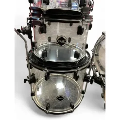 Used Crush Drums & Percussion 5 Piece Acrylic Series Clear Drum Kit