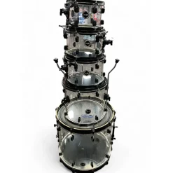 Used Crush Drums & Percussion 5 Piece Acrylic Series Clear Drum Kit