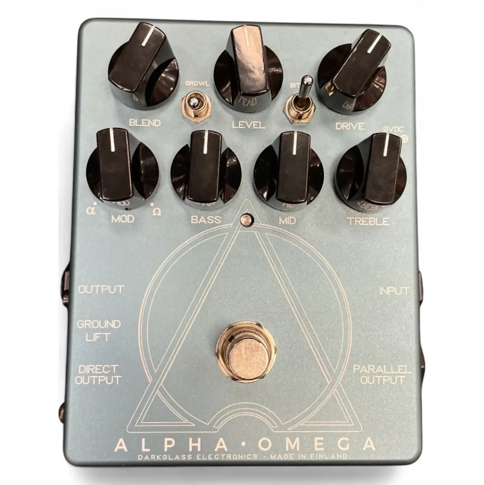 Used Darkglass ALPHA OMEGA PREAMP PEDAL Bass Effect Pedal