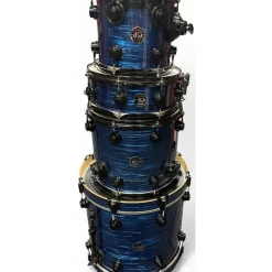 Used DW 4 piece Collector's Series Trans Blue Drum Kit