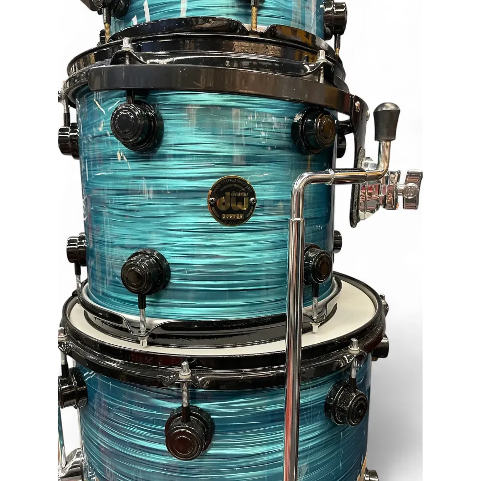 Used DW 5 Piece Collector's Series Cracked Glass Drum Kit