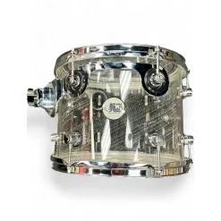 Used DW 3 piece Design Series Acrylic Clear Drum Kit