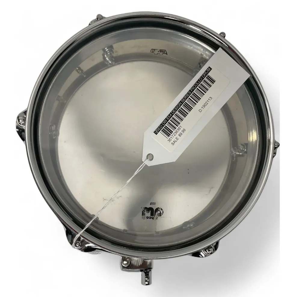 Used DW 8x4 design series Picollo Silver Drum