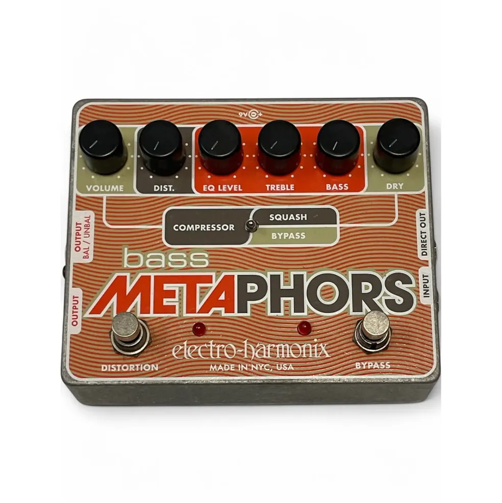 Used Electro-Harmonix Bass Metaphors Compressor Bass Effect Pedal