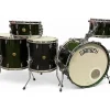 Used Gretsch Drums 5 piece 135th Anniversary Broadkaster Dark Emerald Green Drum Kit
