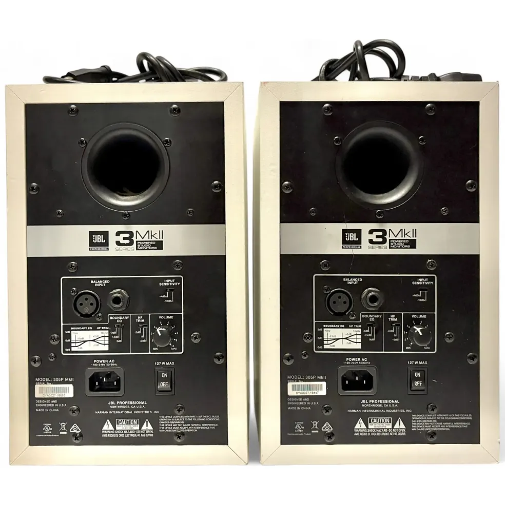 Used JBL 306P MKII PAIR Powered Monitor