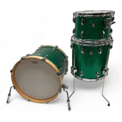 Used Ludwig 3 piece CLASSIC MAPLE BOP KIT GREEN SPARKLE Drum Kit