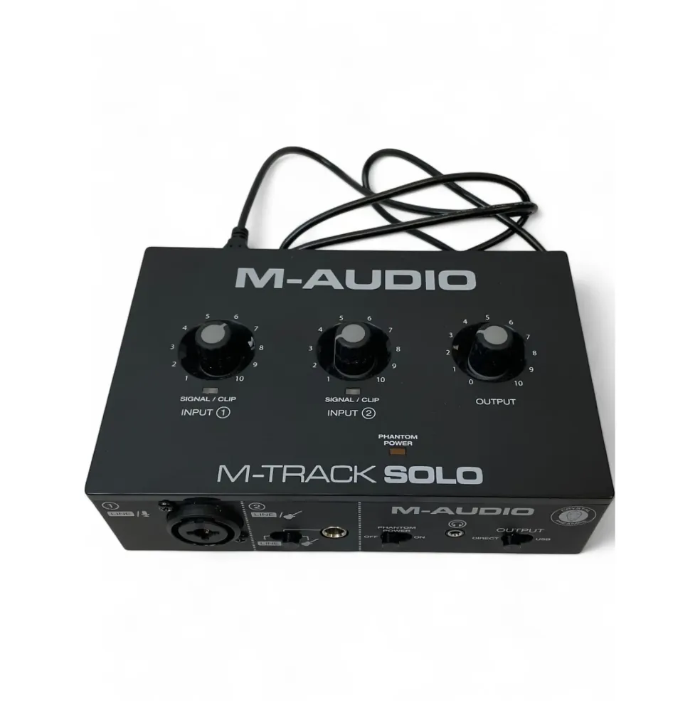Used M Audio M TRACK SOLO Audio Interface