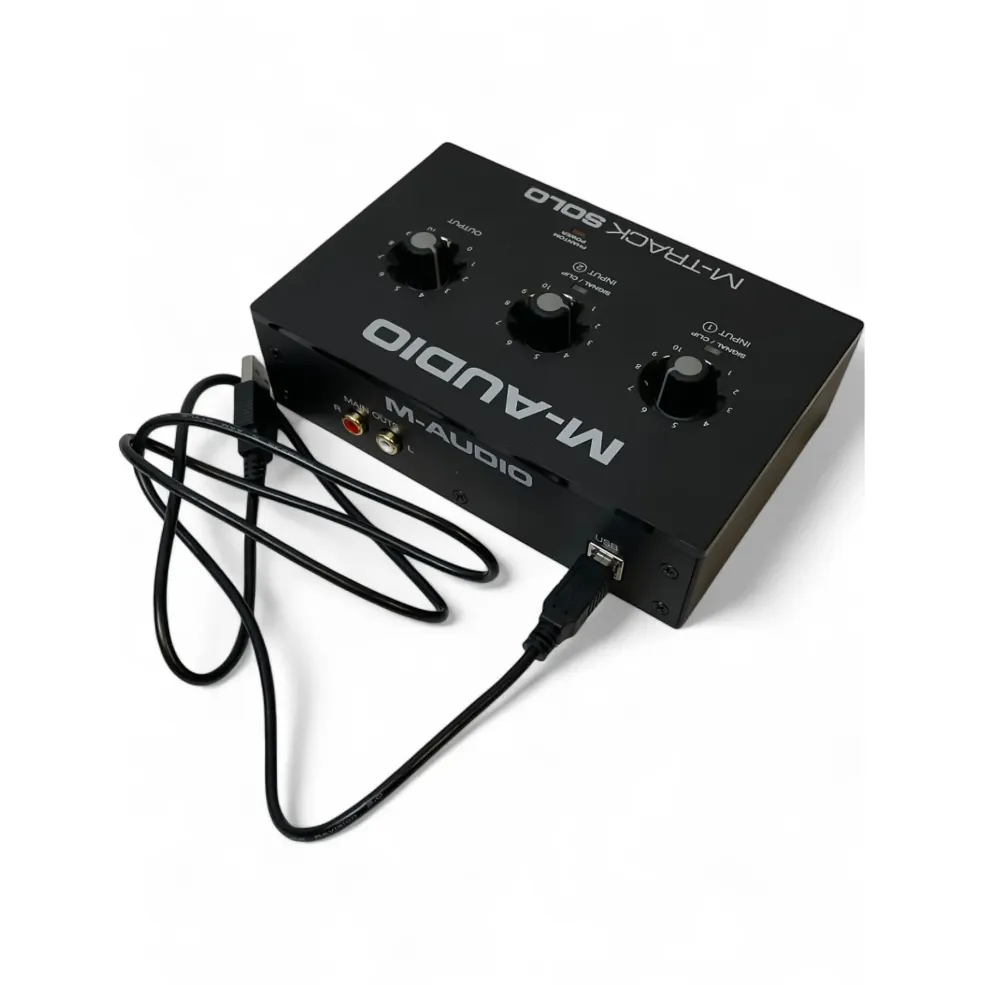 Used M Audio M TRACK SOLO Audio Interface