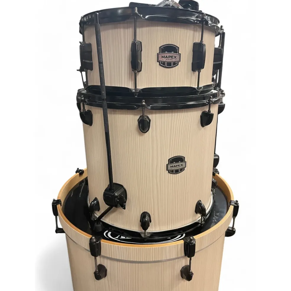 Used Mapex 5 Piece Mars Alpine White Drum Kit
