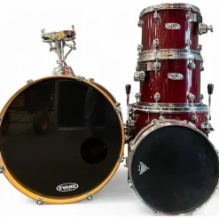 Used Mapex 5 piece Pro M Cherry Drum Kit