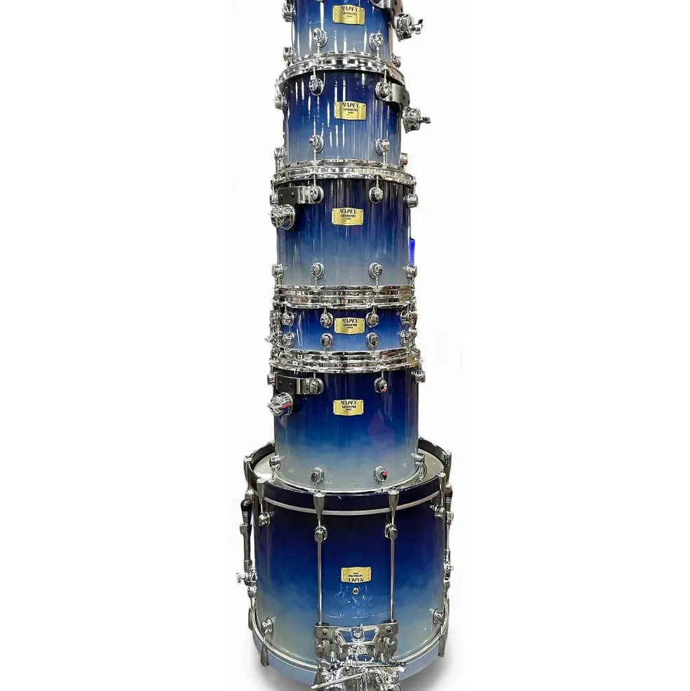 Used Mapex 6 Piece Saturn Pro Twilight Stardust Drum Kit