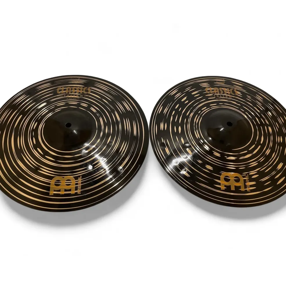 Used MEINL 14in Byzance Dark Hi Hat Pair Cymbal