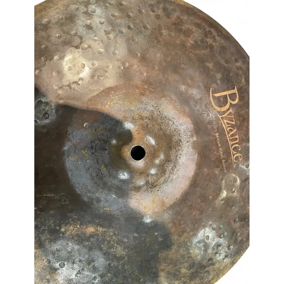 Used MEINL 13in BYZANCE EXTRA DRY MEDIUM HATS Cymbal