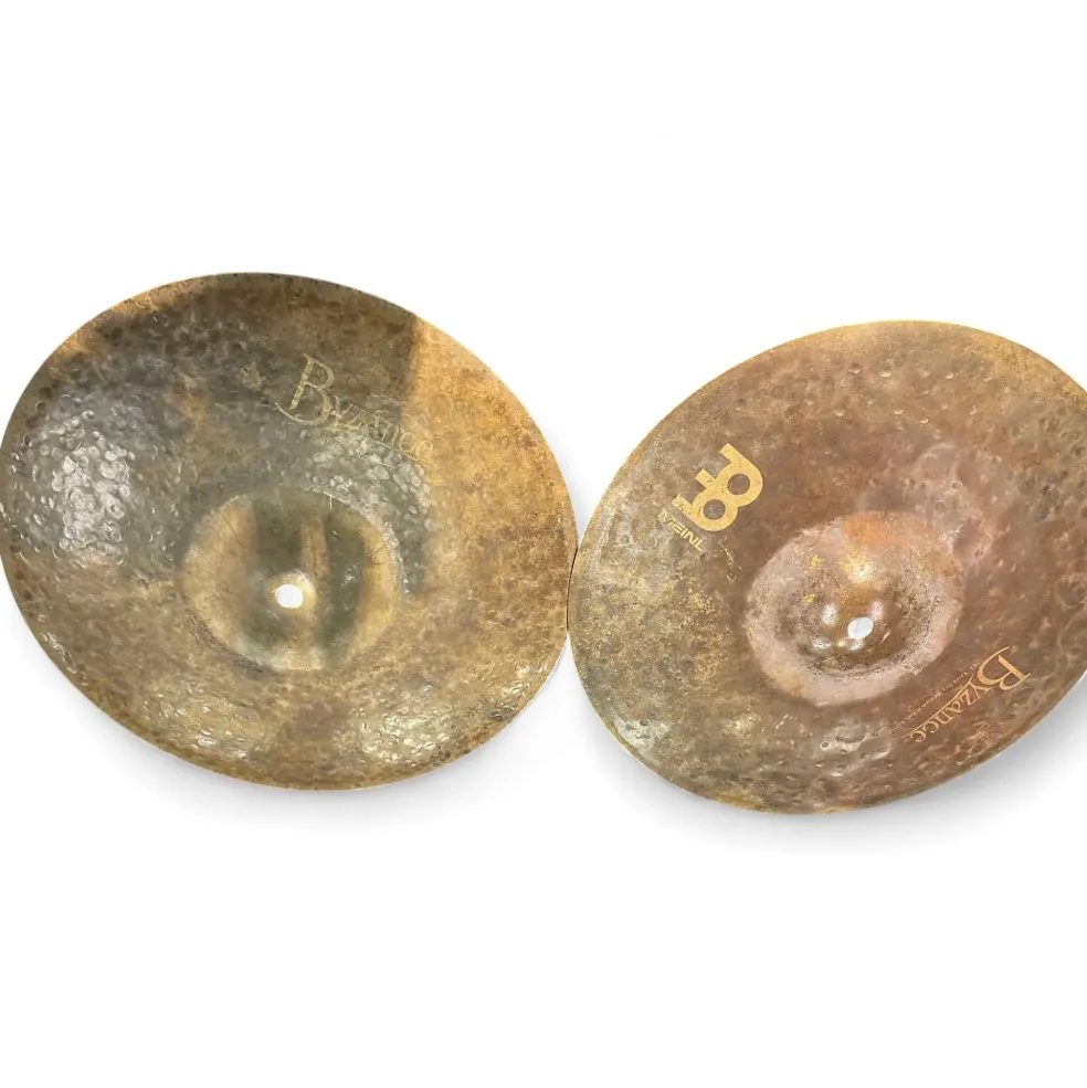 Used MEINL 13in BYZANCE EXTRA DRY MEDIUM HATS Cymbal