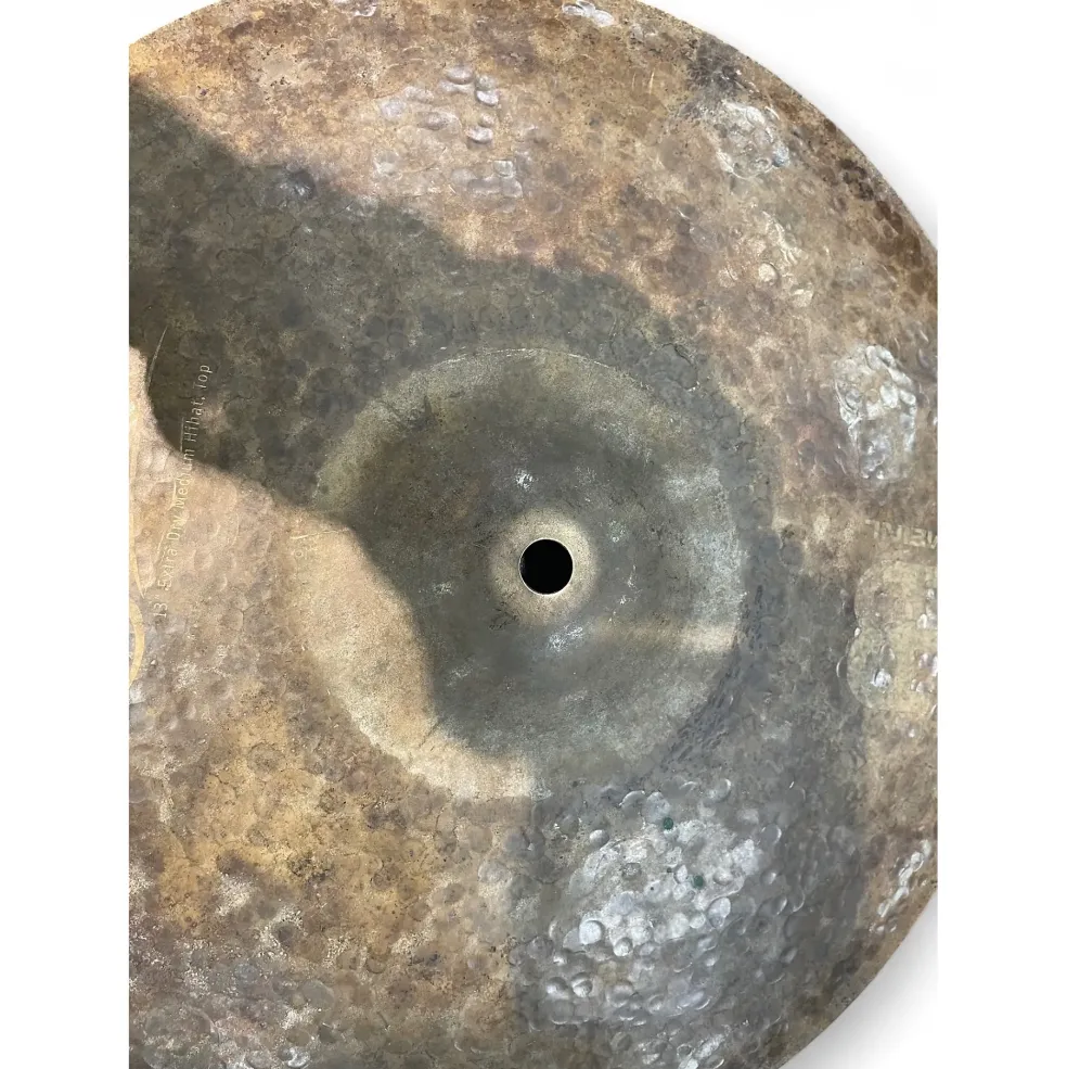 Used MEINL 13in BYZANCE EXTRA DRY MEDIUM HATS Cymbal
