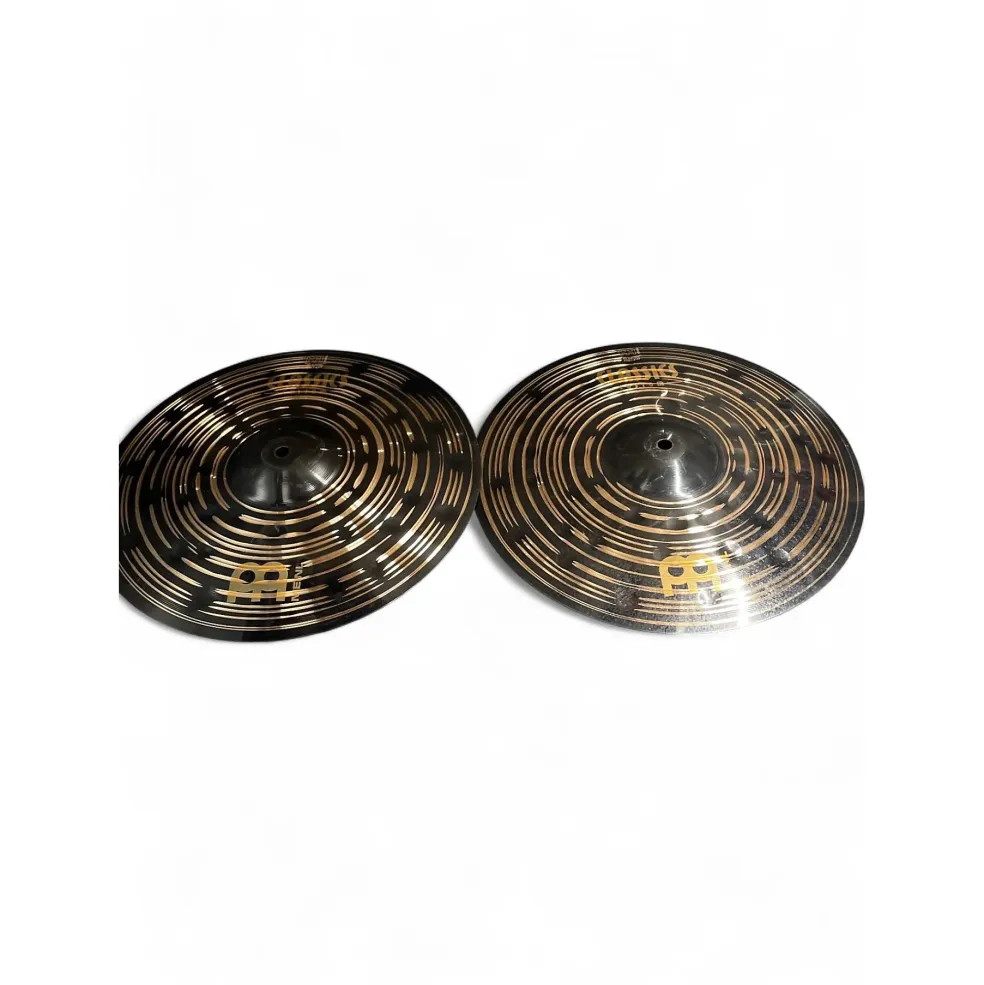 Used MEINL 14in Classic Custom Dark Hi Hat Pair Cymbal