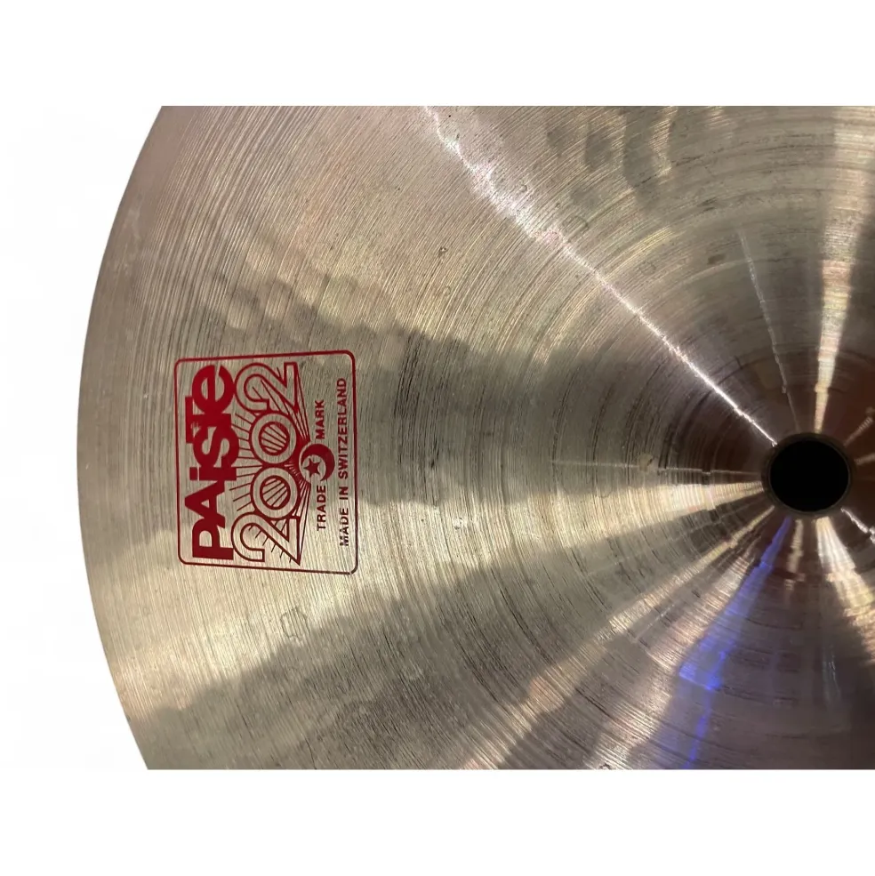 Used Paiste 14in 2002 heavy hi hat pair Cymbal