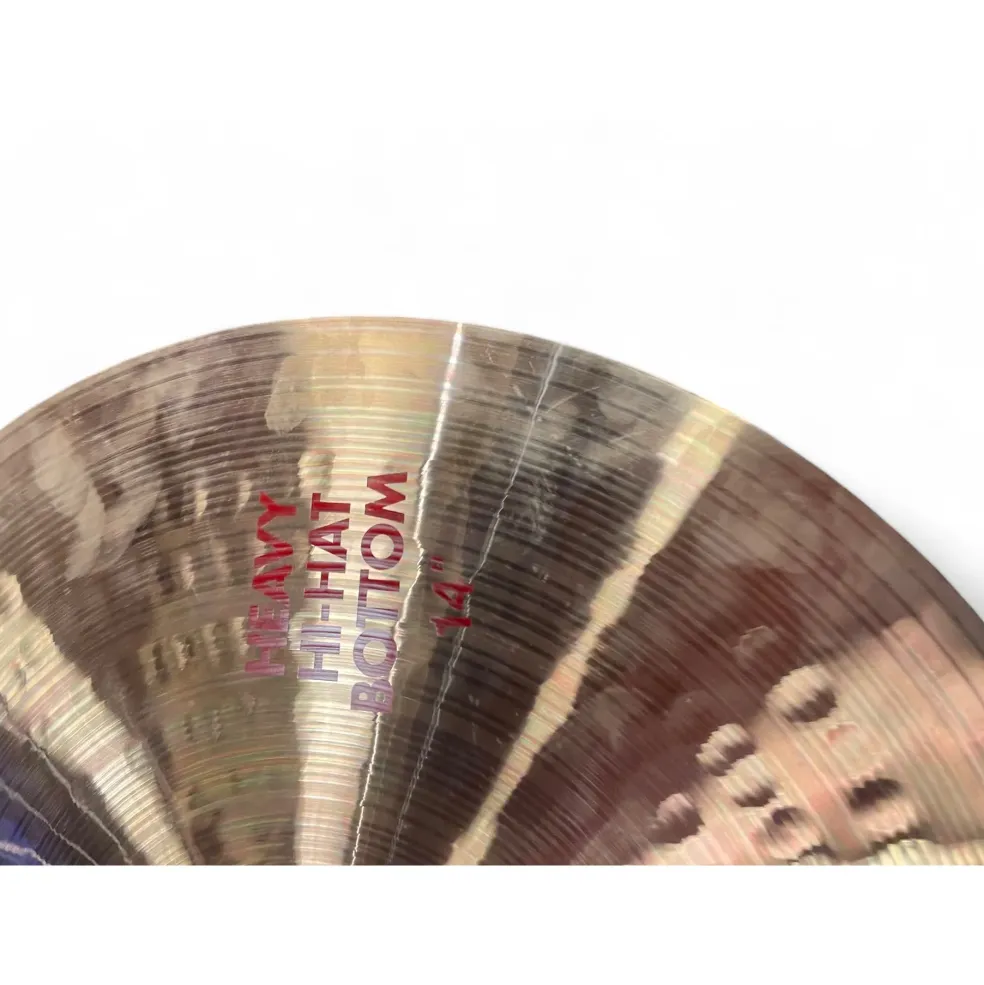 Used Paiste 14in 2002 heavy hi hat pair Cymbal