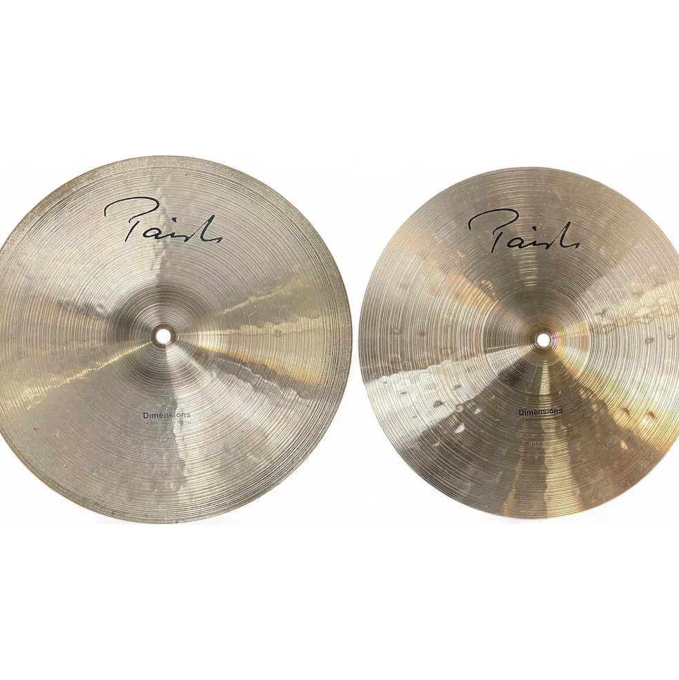 Used Paiste 14in Dimensions Thin Heavy Hihat Pair Cymbal