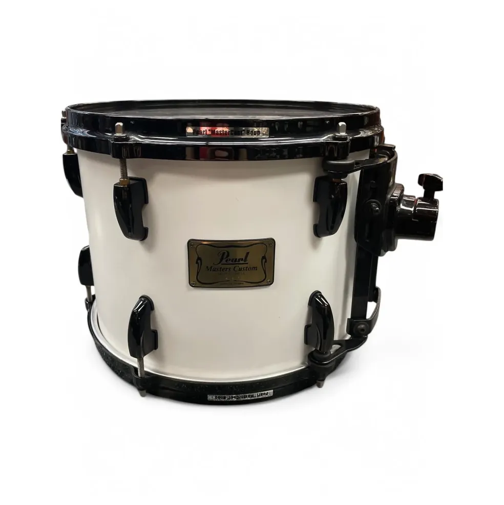 Used Pearl 5 Piece Masters Custom Maple White Drum Kit