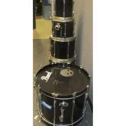 Used Pearl 5 piece Session Elite Black Drum Kit