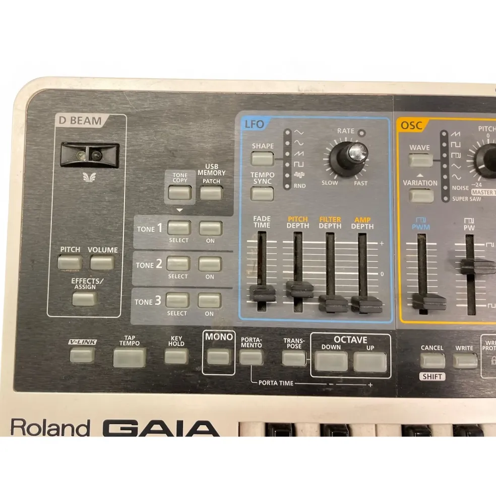 Used Roland Gaia SH01 37 Key Synthesizer
