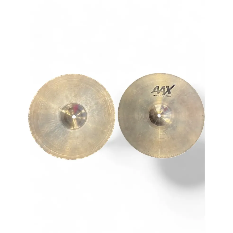 Used SABIAN 14in AAX Metal Hi Hat Pair Cymbal