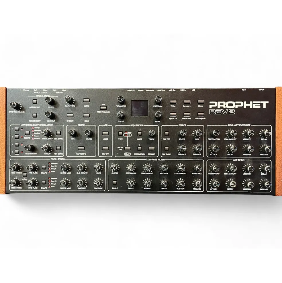 Used Sequential prophet Rev2 16 voice Synthesizer