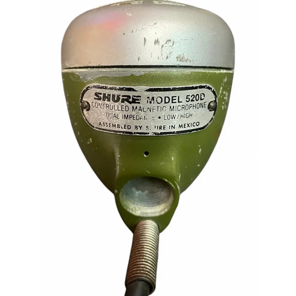 Used Shure 520D Green Bullet Dynamic Microphone