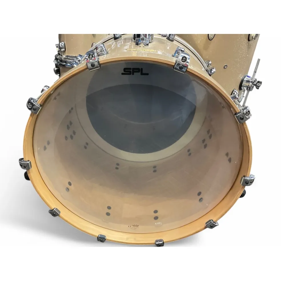 Used SPL 5 Piece VELOCITY 5PC CHAMPAGNE GLITTER Drum Kit