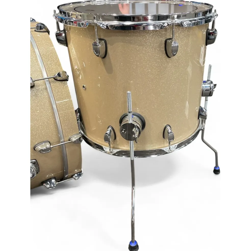 Used SPL 5 Piece VELOCITY 5PC CHAMPAGNE GLITTER Drum Kit