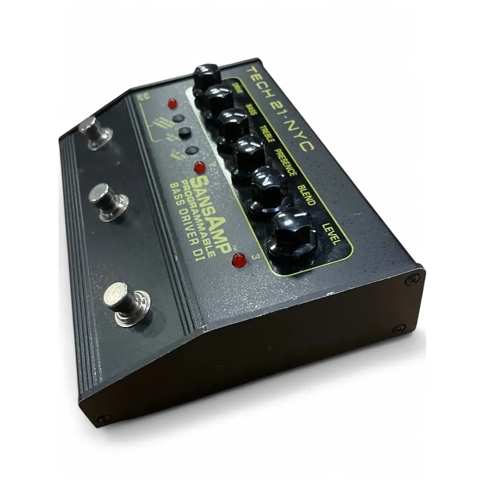 Used Tech 21 Sansamp PBDR Bass Driver DI Bass Effect Pedal