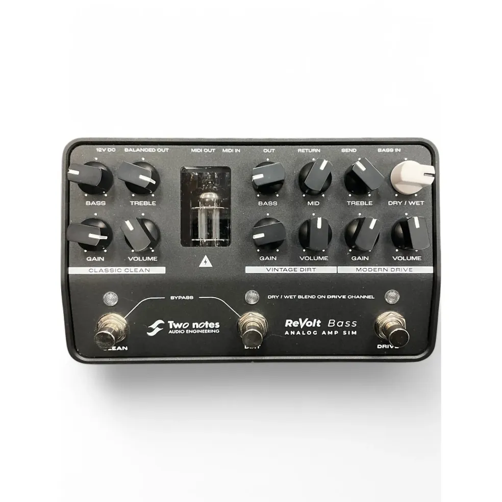 Used Two Notes AUDIO ENGINEERING Revolt Bass Analog Amp Sim Bass Effect Pedal