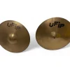 Used UFIP 14in HIHAT PAIR Cymbal