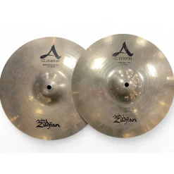 Used Zildjian 13in A Custom Hi Hat Pair Cymbal
