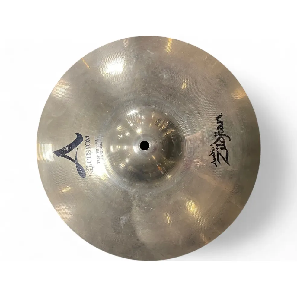 Used Zildjian 13in A Custom Hi Hat Pair Cymbal