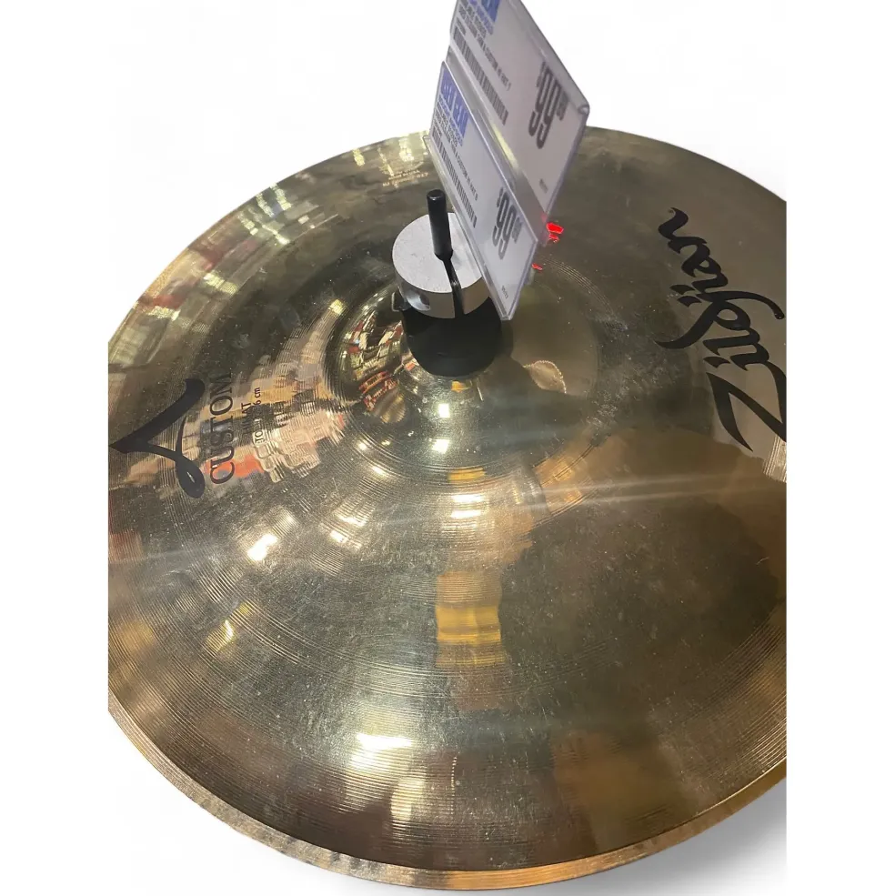 Used Zildjian 13in A Custom Hi Hat Pair Cymbal