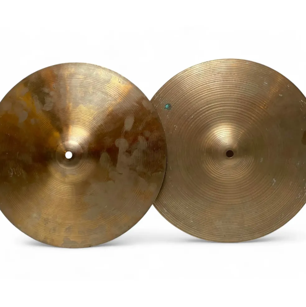 Used Zildjian 14in Avedis Hollow Logo Hi Hat Pair Cymbal