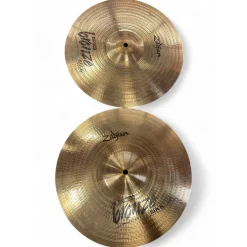 Used Zildjian 14in Scimitar Bronze Hi-hat Pair Cymbal