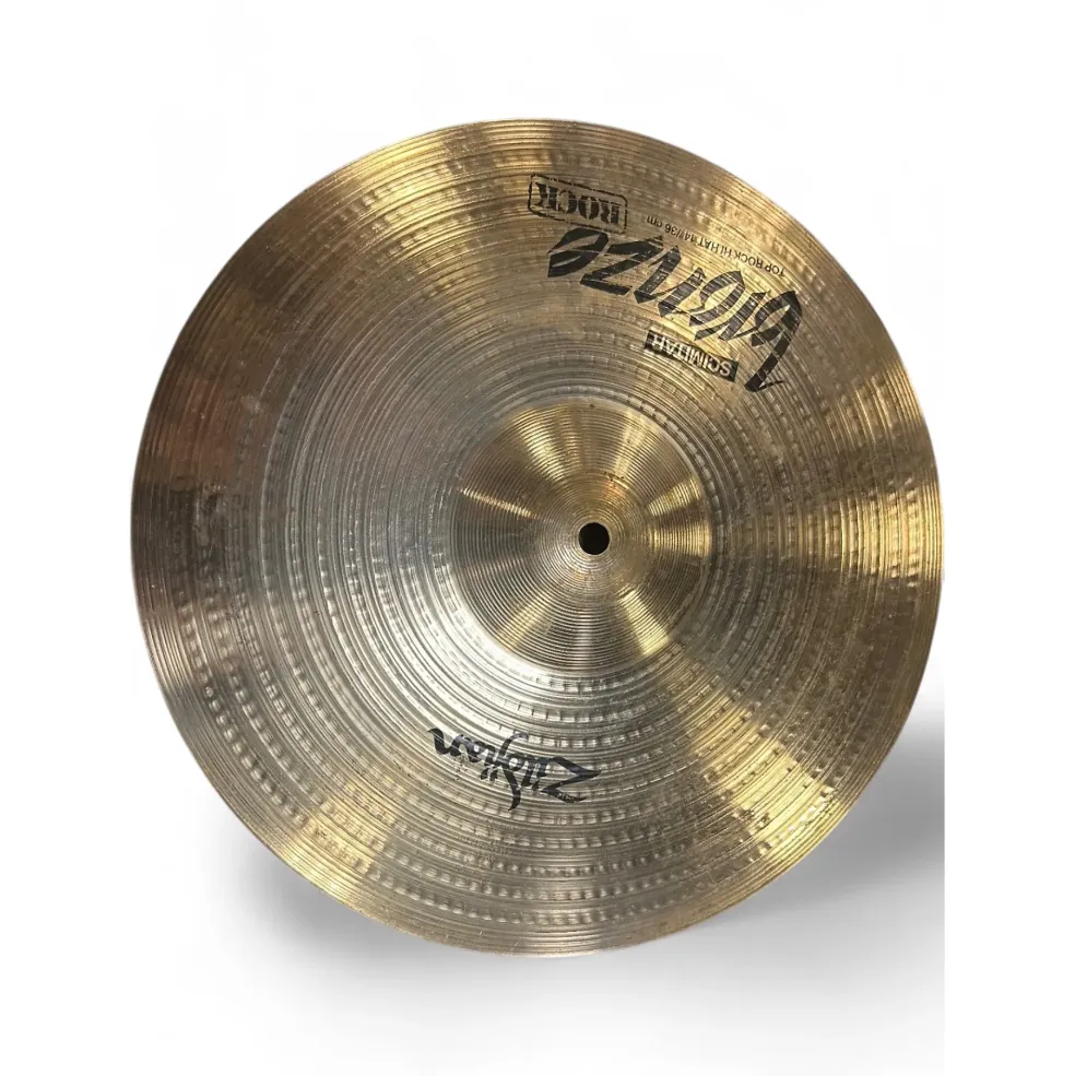 Used Zildjian 14in Scimitar Bronze Hi-hat Pair Cymbal