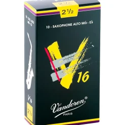 Vandoren Alto Sax V16 Reeds Strength 2.5 Box of 10