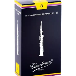 Vandoren Soprano Saxophone Reeds Strength 3 Box of 10