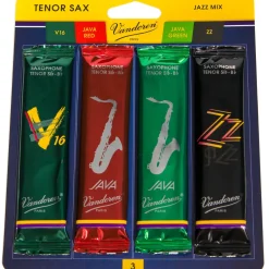 Vandoren Tenor Saxophone Jazz Reed Sample Pack Strength - 3