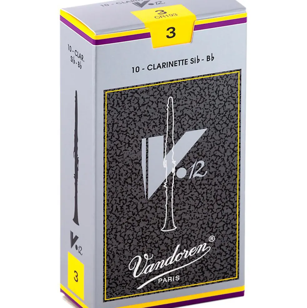 Vandoren V12 Bb Clarinet Reeds Strength 3 Box of 10